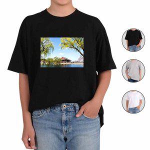 반팔티셔츠 경복궁의 아름다움 5번 그림 다양한색상 전사이즈