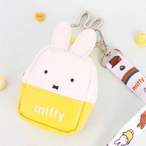 미피 이어폰 목걸이 파우치-화이트