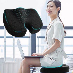 올바로 메모리폼 자세 꼬리뼈방석 엉덩이 골반 도넛 체중분산