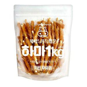 강아지 치킨말이 우유껌 1kg 1P 영양 고기껌 개껌