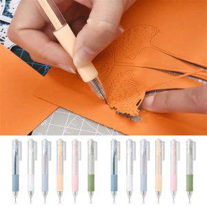 화이트 노크식 칼펜 아트 다꾸칼 나이프 칼펜구