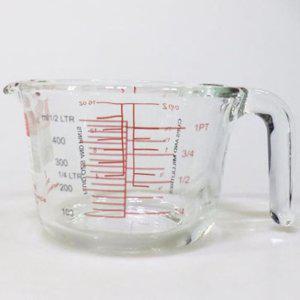 퓨어 계량컵 비커 250mL 베이킹 내열 유리 용량컵 계량컵 비커 내열계량컵