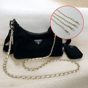 가방 화이트 스트랩 가방체인줄 가방끈 핸드폰