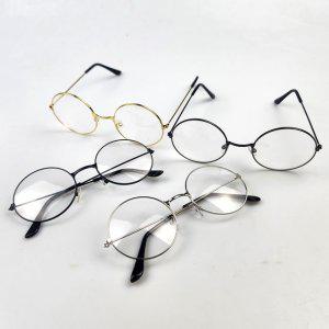 패션 기본 동근 테 도수없는 안경 쌩얼 원형