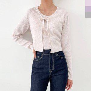 크롭나시 나시세트 봄니트 니트가디건 니트 2L