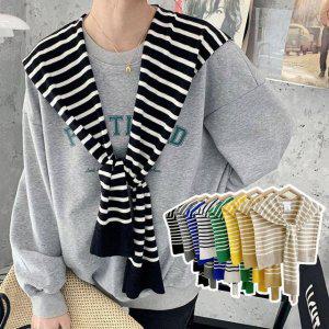 숄 이거다이거Z349단가라페이크가디건 숄조끼