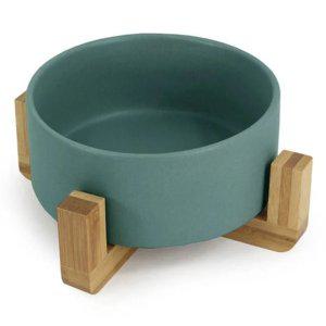 도자기 식기 그린 1P 강아지 고양이 밥그릇 물그릇