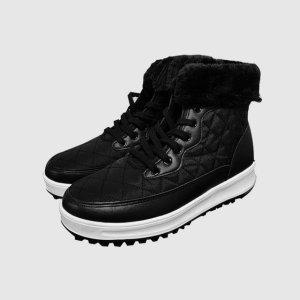 털 특허깔창 겨울 여성골프 미들부츠