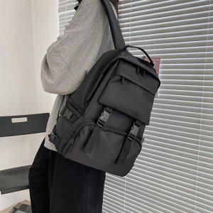 검정 플리츠에코백 메신저백 기본백 여행용백팩