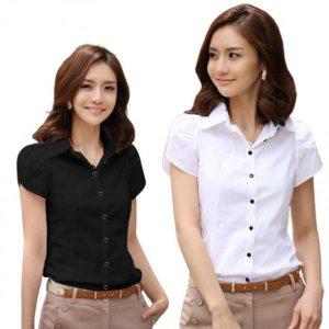 소매 여름 여성반팔셔츠 여성셔츠블라우스 블라우