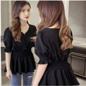 가바바 반팔 큐티 여성용 블라우스 여성 캐쥬얼