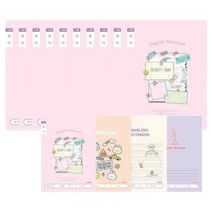 초등 영어 노트 대형 10개 넓은칸 공책 저학년 학습 자료