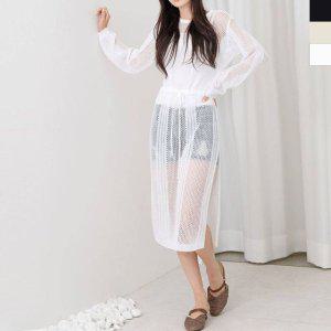 뽀얌 화이트원피스 결혼식하객룩 여름원피스 가을