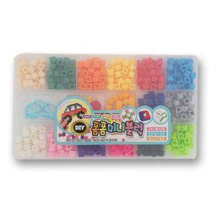 미니 블럭 만들기 놀이 어린이 미술 DIY 장난감 미술놀이 비즈데코 비즈제작