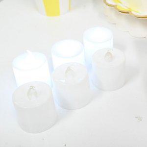 원형 해피파티 파티용품 건전지초 양초 LED 6개입 기