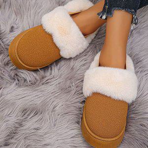 겨울 여자 데일리 기모 블로퍼 끈밴딩 슈즈