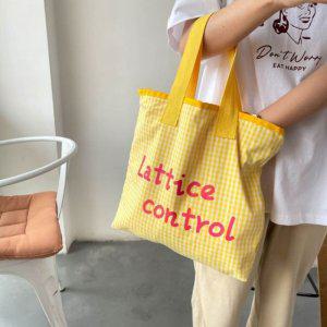 체크가방 가방 옐로우 30대데일리백 백 대학생