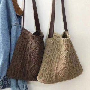 데일리가방 퍼니메이드 꽈배기 미니파우치 부드럽