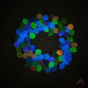 수족관인기 인조자갈 수족관 칼라 야광돌 수족관