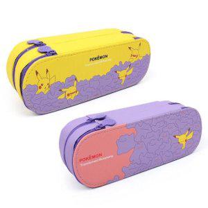 변신 필통 메타몽 봉제 필박스 트윈 포켓 피카츄 모양 연필 수납통 랜덤