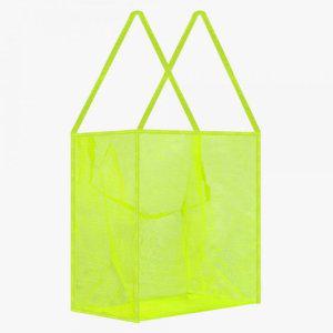 숄더백 비치백 메쉬 형광그린 물놀이가방 모래놀