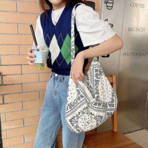 숄더백 데일리백 사이즈 손수건가방 크로스 패브