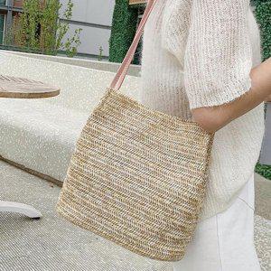 쇼퍼백 밀짚 썸머가방 숄더백 에코백 왕골 라탄