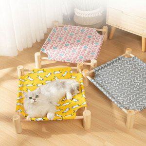 원목 반려동물 해먹 침대 강아지 고양이 애견 소파 캠핑용 쿠션