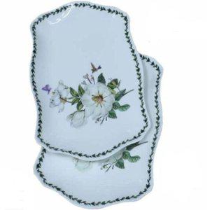 플레이팅 도자기 접시 2P 27cm 타원접시 생선