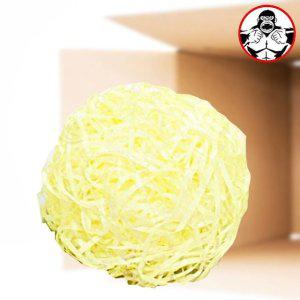 튼튼 포장재 소모품 스타핑 연노랑색 500g 포장용 충전재 다용도 완충제