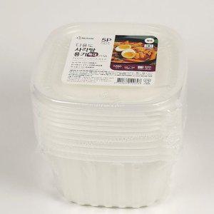 다용도 사각 1250ml 탕용기 리담 5P 일회용용기 배달