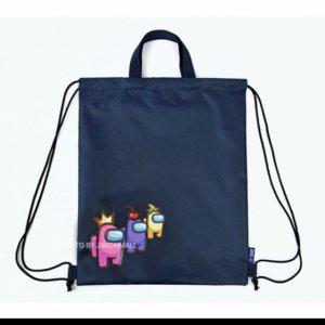 패션가방 학생 주머니 보조 가방 책 삼총사 입학 네이비 백팩 어몽어스 스쿨백