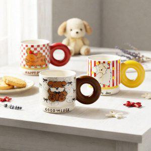 도너츠 손잡이 머그컵 500ml