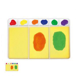 미니팔레트 미술 물감 미니 수채화 종이 휴대용물감 도자기미술놀이 멀티 롤러 파레트 3칸