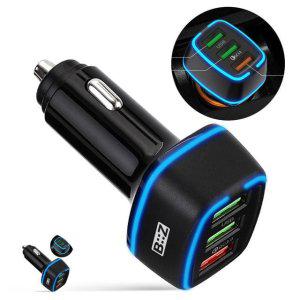 차량용충전기 고속 시거잭 듀얼 멀티 무선충전 차량용 QC3.0 고속 충전기 USB 3포트