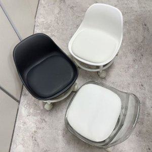 (큰손할인) 등받이앉은뱅이의자 바퀴 좌식 빨래 무빙 낮은 이동 보조 청소 허리 간의 바닥작업 등받침