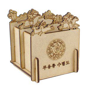 모또 나무 입체퍼즐 한국사 삼국시대 신라 (무용총 수렵도) 연필꽂이 만들기