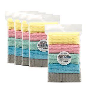 kimspp 국산 최신형 파스텔 요술행주(5개입) X 5개 / 초극세사 행주 30x30cm