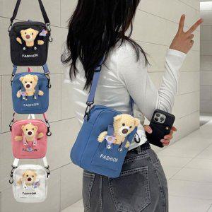 여성 미니백 해외여행 크로스백 귀여운 곰돌이