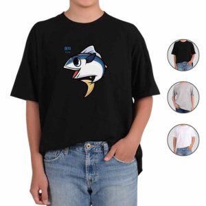 반팔티셔츠 바다생물 해양 참치 그림 다양한색상 전사이즈