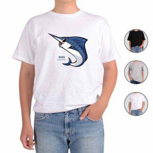 반팔티셔츠 바다생물 해양 청새치 그림 다양한색상 전사이즈