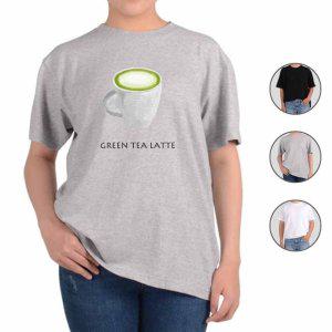 반팔티셔츠 디저트 커피 녹차라떼 그림 다양한색상 전사이즈