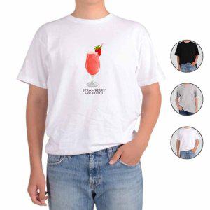 반팔티셔츠 디저트 커피 딸기스무디 그림 다양한색상 전사이즈