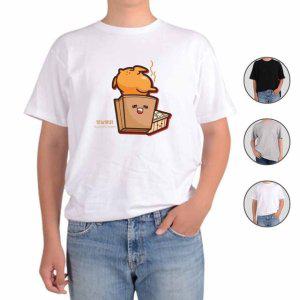 반팔티셔츠 야식 배달음식 통닭 맥주 그림 다양한색상 전사이즈