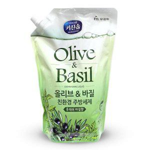 무궁화 키친솝 올리브 바질  주방세제 리필 1.2L 10개