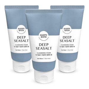 해피바스 딥 씨솔트 각질 케어 클렌징 폼 150g 3개