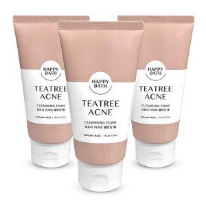 해피바스 티트리 아 크네 트러블 클렌징 폼 150g 3개
