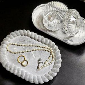 타원형 검정마블 석고트레이