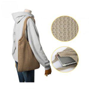 핸드백 탄탄한 토트백 여성크로스백 손뜨개 숄더