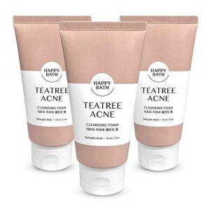 해피바스 티트리 아크네 트러블 클렌징 폼 150g 3개